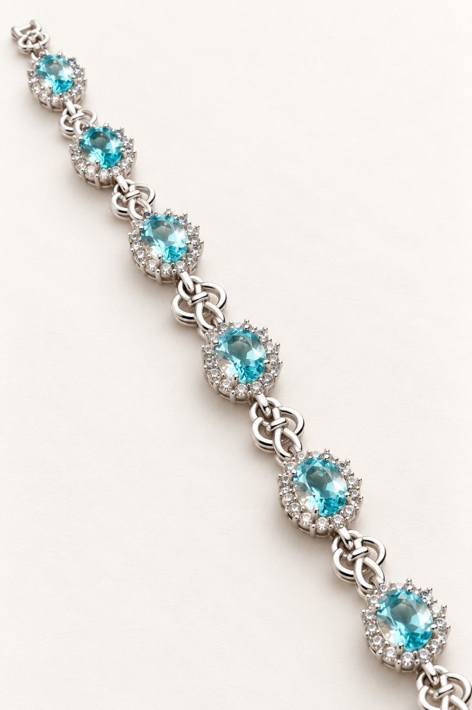 Aqua stone bracelet