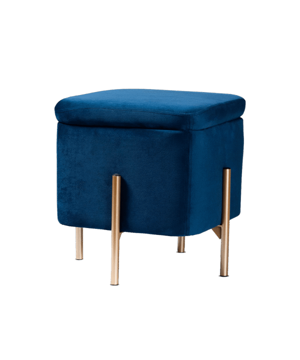 Velvet Seat Pouffe Stool