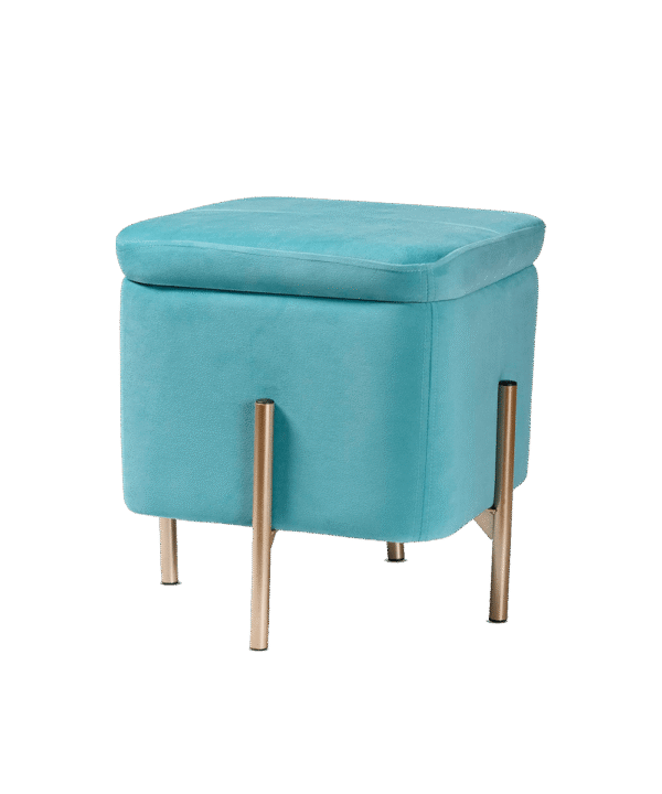 Velvet Seat Pouffe Stool